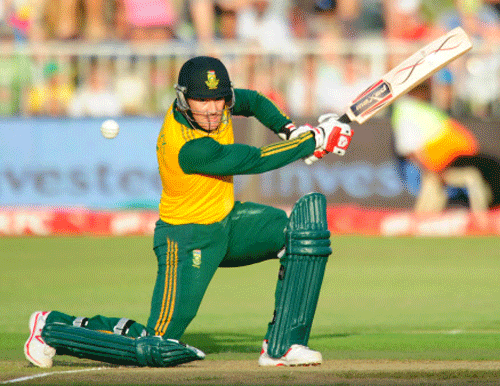 South Africa's Morne van Wyk at the wicket during a T20 cricket match against West Indies in Durban, South Africa, Wednesday, Jan. 14, 2015. Photo: AP