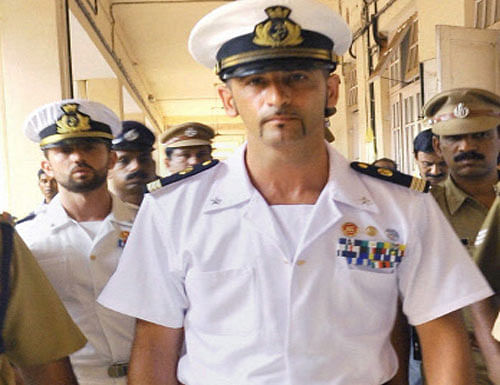 The European Parliament has adopted a resolution asking India to allow the return of two Italian marines accused of killing two Indian fishermen. Photo: PTI (File)