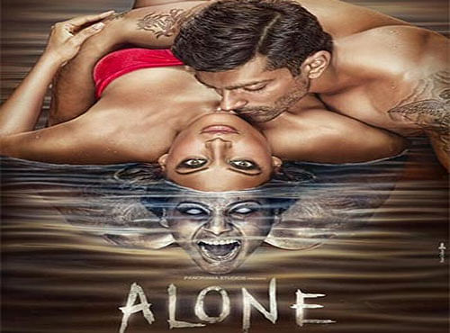 Bhushan Patel's Alone, the latest addition to Bipasha Basu's growing body of 'horror' work, presses every available button to rake up the dark past in ways that are both gruesome and intriguing, but it cannot shrug off the sheer banality of the genre. Movie Poster.