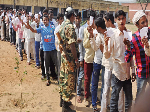 Sixty one per cent of the 1.17 crore electorate cast their votes in the first phase of panchayat polls in Rajasthan which ended peacefully today. PTI file photo