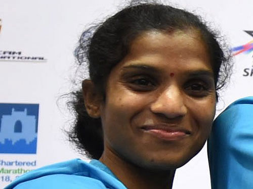 Indian runner O P Jaisha, an Asian Games medallist in 1,500m and 5,000m events, made a memorable marathon debut here today by breaking the 19-year-old national mark of Vally Satyabhama to qualify for the World Championships in Beijing later this year. AP File Photo.