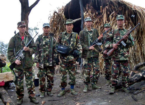 A hideout of the Karbi Liberation Peoples Force was unearthed and six militants were nabbed after an encounter with security forces in Karbi Anglong district of Assam, a police officer said today.. Photo: PTI (File)