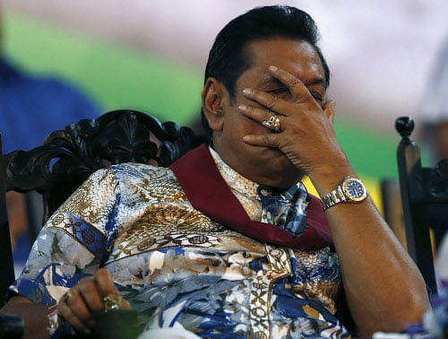 Embattled former Sri Lankan president Mahinda Rajapaksa's country home in the southern province has been raided by police
