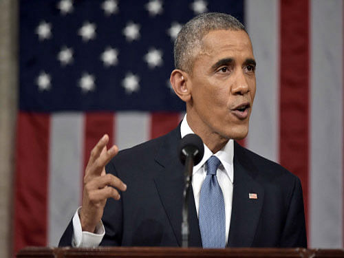 President Barack Obama challenged the Republican-led Congress on Tuesday to break out of the 'tired old patterns' of confrontational politics and back an effort to lift the middle class, with higher taxes on the rich and trade deals. Reuters photo