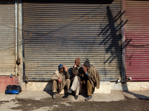 A separatist-called shutdown to protest against the publication of blasphemous cartoons affected normal life in the Kashmir Valley Friday.AP photo