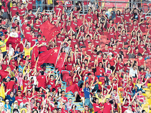 red brigade China may not have made a mark in world football but they are making all out efforts to raise their standard.