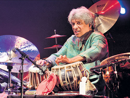 spiritual side One of India's renowned percussionists, Trilok Gurtu.