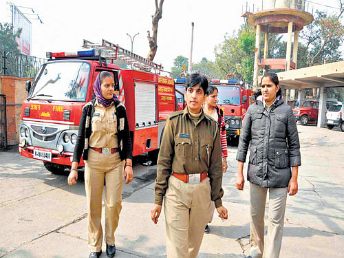 Women firefighters in Rajasthan. Arvind Sharma