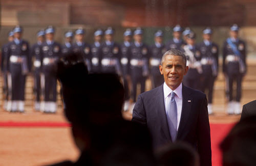 United States president Barack Obama on Monday will witness the country's military might and its diverse cultural and social traditions as the chief guest at the 66th Republic Day parade to be held at central Delhi's Rajpath. AP photo