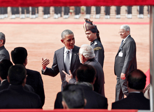 The national capital was today wrapped in unprecedented security blanket for the 66th Republic Day celebrations which was graced by US President Barack Obama as the Chief Guest. Reuters photo