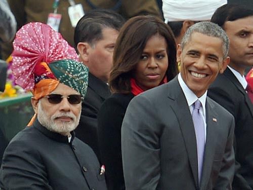 US President Barack Obama was the cynosure of all eyes at the 'At Home' hosted by President Pranab Mukherjee Monday at Rashtrapati Bhavan. PTI photo