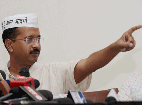 Taking serious note of AAP leader Arvind Kejriwal's repeated remarks asking voters to accept bribe from Congress and BJP but vote for his party, Election Commission today directed him to desist from making such comments in future and warned of stern action in case of any violation.PTI File Photo.