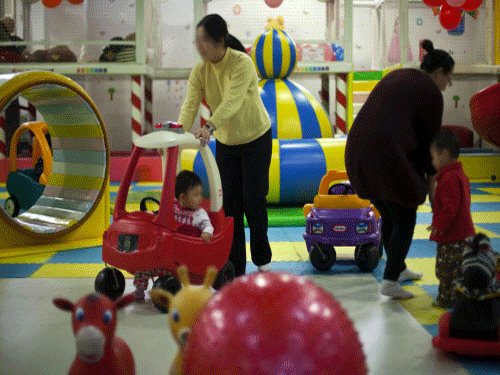 Facing a sharp decline in work force, Shanghai authorities have appealed to qualified young couples to have second child as 30 per cent population of China's biggest business hub will be aged 60 or above by this year's end, official media reported today. AP File Photo.