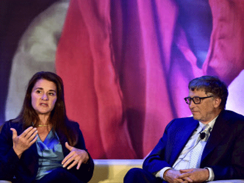 Philanthropist couple Bill and Melinda Gates Wednesday thanked the Indian government for naming them for Padma Bhushan, one of the country's top civilian honours, saying they were excited to see the progress India was making. PTI File Photo.