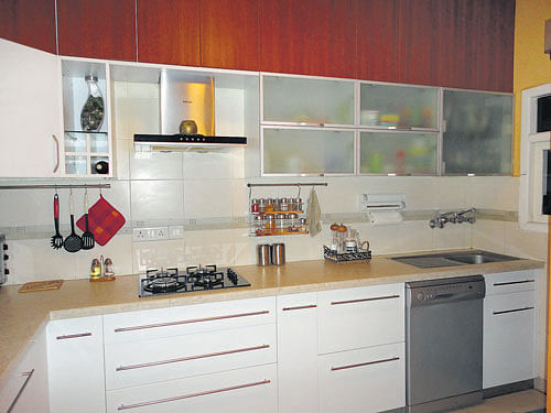 A kitchen needs to be ergonomic, utilitarian, well-planned as well as good looking. photo by author