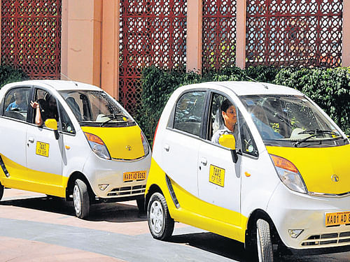 The State government on Friday submitted before the High Court that TaxiForSure, an app-based cab service, should follow the 1998 regulations issued by the Union Ministry of Home Affairs. DH file photo