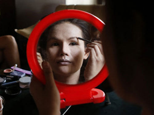 Your make-up products can put you at risk of early menopause.Chemicals in lipstick, face cream and nail varnish can speed up the process by four years, according to a study. Reuters File Photo.