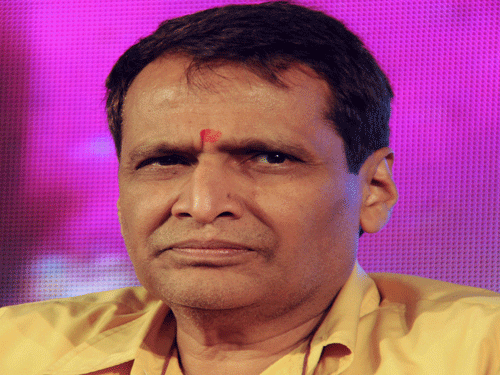 Railway Minister Suresh Prabhu here today pitched for greater investments in railways and said development in the sector will help the country grow. DH File Photo.