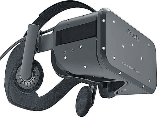 A handout of the Crescent Bay, a virtual reality headset from Oculus. INYT