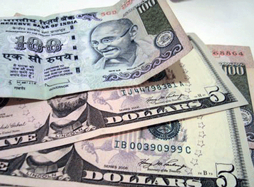The rupee strengthened by 15 paise to 61.65 against the US dollar in early trade today at the Interbank Foreign Exchange on increased selling of the American currency by exporters ahead of RBI's policy review.