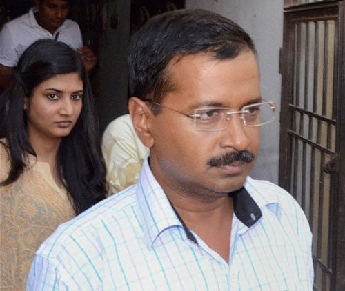 Delhi High Court today refused to strike off AAP Chief Arvind Kerjiwal's name from the electoral rolls after the Election Commission of India (ECI) said his name has been correctly enrolled in the voters' list for Saturday's assembly polls in the national capital. File photo PTI