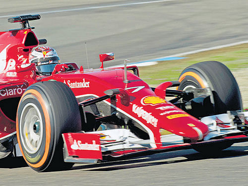 mean machine Italian racing giants Ferrari has modified their car for the upcoming Fomula One season. reuters