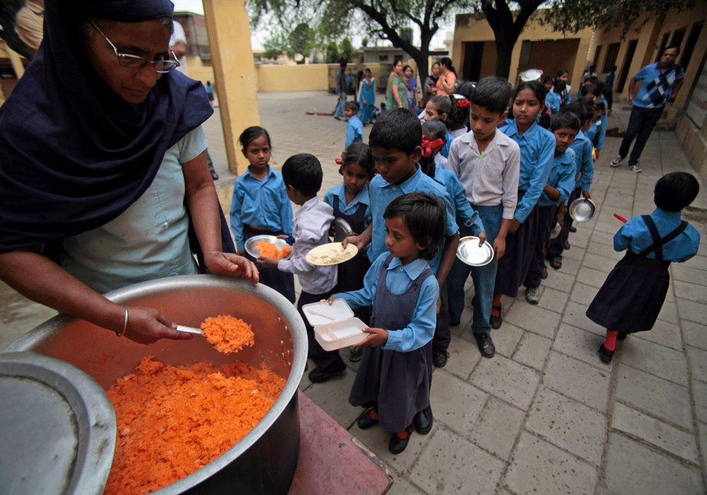 Almost half of Indian children under five years of age are stunted whereas one-fifth of the kids have wasting, suggests a global report that tracks nutrition status of all the 193 countries of the world. AP file photo