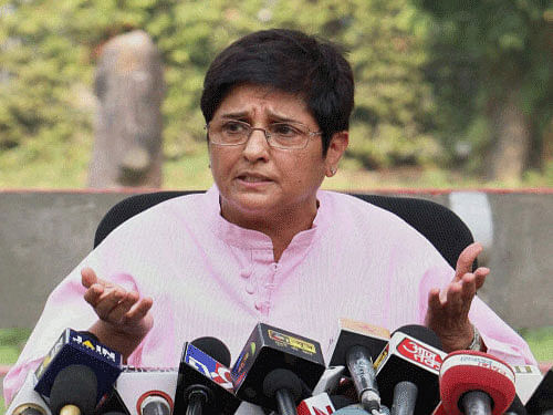 Losing her maiden Assembly election made Kiran Bedi, the BJP's chief ministerial candidate, emotional on Tuesday even as she gracefully conceded defeat and sought forgiveness from the party and workers for not living up to their expectations. PTI file photo