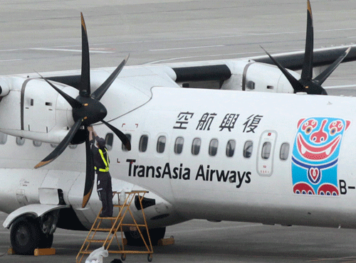 Ten TransAsia ATR pilots have been banned from flying temporarily after failing a flight skills test ordered after last week's plane crash that killed at least 42 people, the island's aviation regulator said today. AP file photo