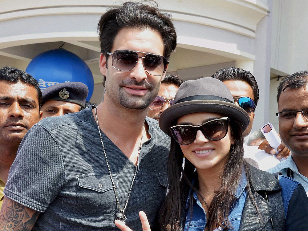 Actress Sunny Leone says her husband Daniel Weber's cameo in her next film Ek Paheli Leela  may be small but it is the cutest. PTI File Photo.