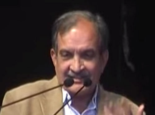 A meeting chaired by Minister for Rural Development Chaudhary Birender Singh decided to amend the guidelines of the PMGSY scheme to prioritise construction of road networks linking the rural habitations to be chosen by the MPs for development as model villages under the SAGY scheme.  Courtesy: Screengrab
