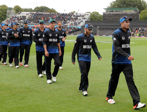 New Zealand skipper Brendon McCullum says pacers Trent Boult and Tim Southee were "outstanding" as they set up the team's victory by denting the Scotland batting line-up with their intimidating bowling. AP image