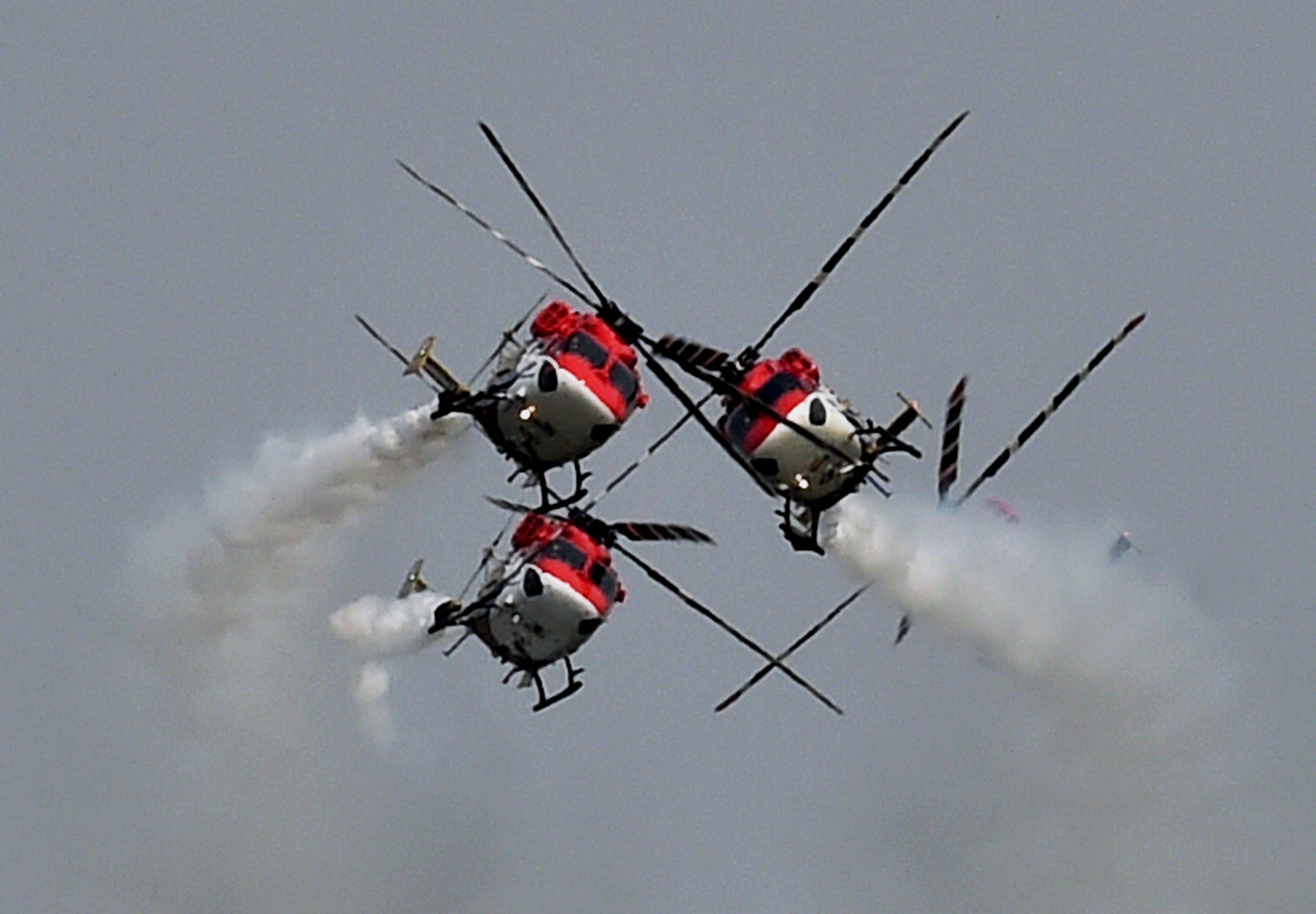 Sarang helicopters PTI file photo