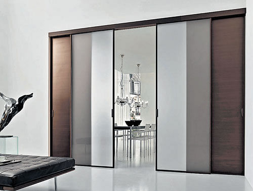 SEAMLESS: Frameless doors can be customised to fit any space perfectly. PHOTOS COURTESY: STUDIO CREO.