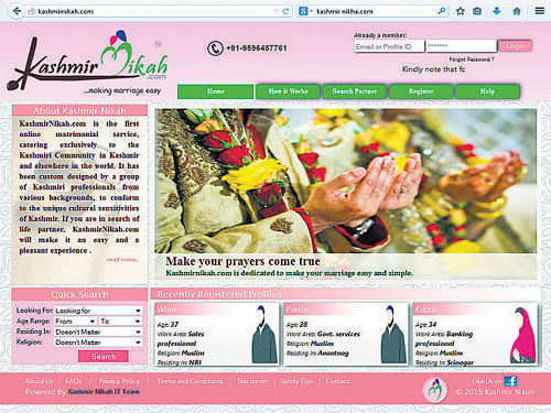 A screen shot of website.