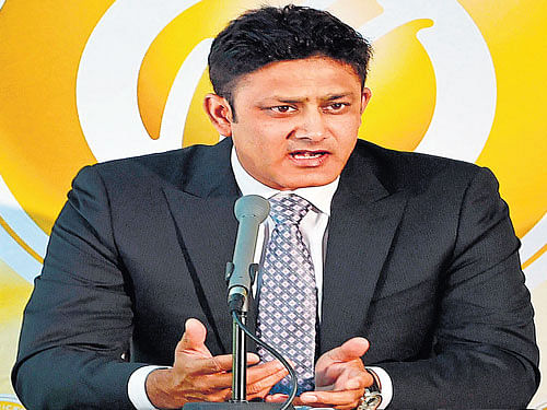 Former India spinner Anil Kumble. Dh Photo.