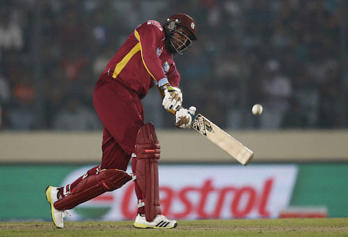 Chris Gayle's majestic 215 broke several World Cup and One-Day International (ODI) records when the West Indies took on Zimbabwe in a Pool B clash at the Manuka Oval here Tuesday. AP file photo