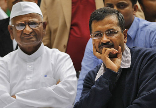 Building on their just-revived bonhomie, Delhi Chief Minister Arvind Kejriwal today invited Anna Hazare to the State Secretariat tomorrow to give a motivational talk to the MLAs and officials, an invitation the veteran activist accepted. AP photo