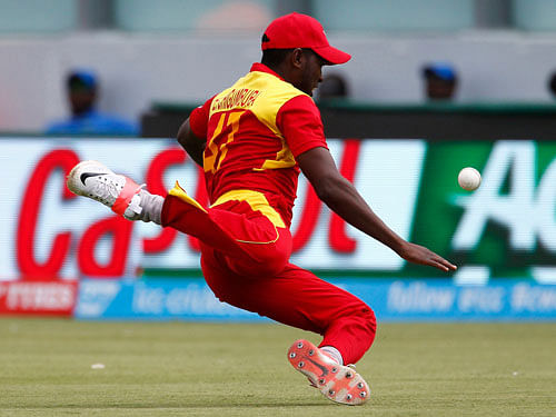 Zimbabwe skipper Elton Chigumbura has implored his team to improve their bowling at the 'death' in their World Cup matches. Reuters Photo.
