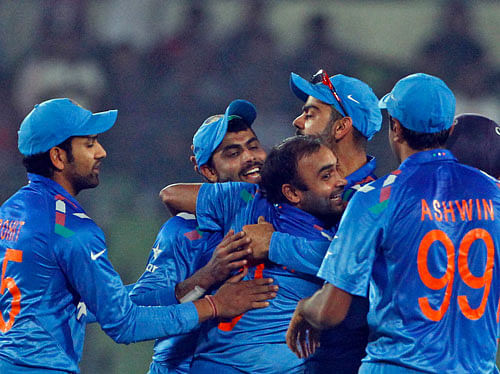 It has been a near-flawless performance by the Indian cricket team in the ongoing ICC World Cup but there is one grey area that skipper Mahendra Singh Dhoni and the team management would quickly like to address before the side gets ready for the all-important knock-out stage of the competition. AP File Photo.
