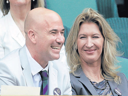 terrific duo Andre Agassi says he will have no regrets if Serena Williams surpasses his wife Steffi Graf's record.