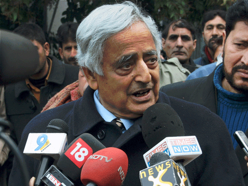 A day ahead of swearing-in ceremony of Mufti Muhammad Sayeed as Chief Minister of Jammu and Kashmir, a three-tier security paraphernalia has been put in place around the event venue. PTI file photo