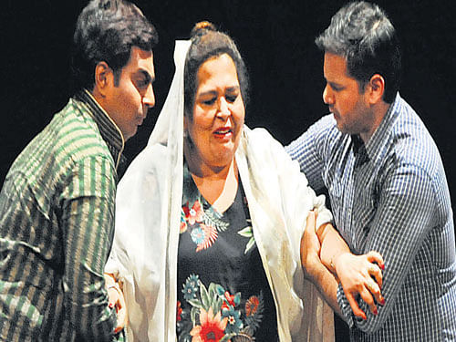 Artistes perform at the Deccan Herald Theatre Festival 2015.