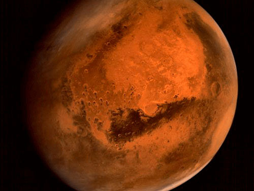 Ancient Mars was likely to have possessed a primitive ocean that held more water than the Earth's Arctic Ocean, the US space agency NASA said. AP File Photo.