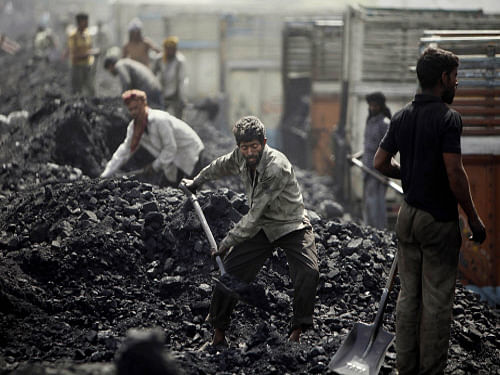 Government kitty has swelled by Rs 12,591 crore with the sale of three mines to Hindalco, Jindal Power and Indrajit Power today, the third day of the second tranche of coal block auctions. AP file photo