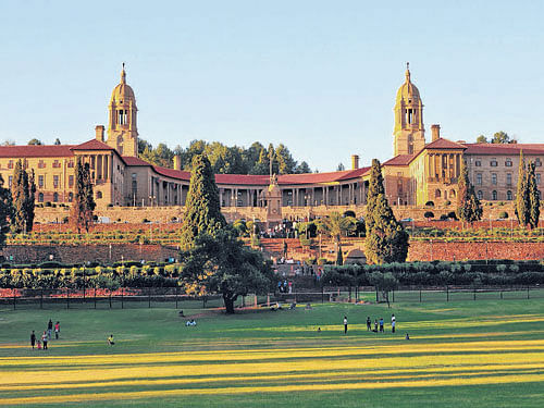 seat of power Union Buildings in Pretoria, South Africa.