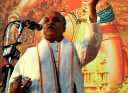 Vishva Hindu Parishad (VHP) international working president Pravin Togadia's entry into Udupi in Karnataka's coastal district has been banned for a week from Sunday to maintain peace and law and order in the area, police said. KPN file photo