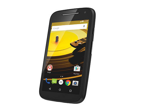 Handset manufacturer Motorola on Tuesday launched the third generation (3G) compatible new Moto E with an introductory price of Rs.6,999 available from March 11 midnight exclusively on Flipkart. AP File Photo.