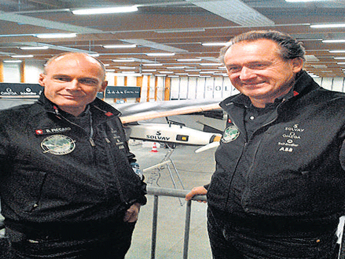 Bertrand Piccard and Andre Borschberg. DH Photo