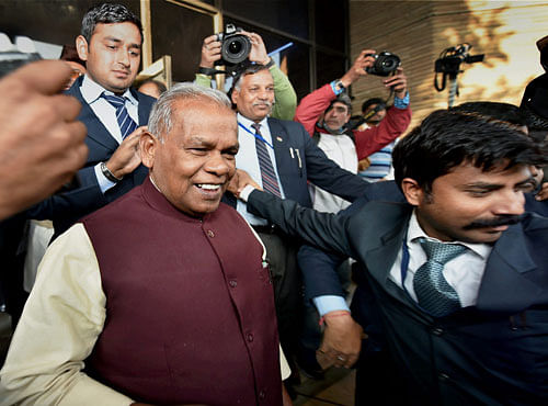 Jitan Ram Manjhi, who had resigned as Bihar Chief minister just hours before a crucial trust vote last month, today absented himself from the inaugural sitting of the joint session of Bihar Legislature after which Chief Minister Nitish Kumar will take the trust vote. PTI File Photo